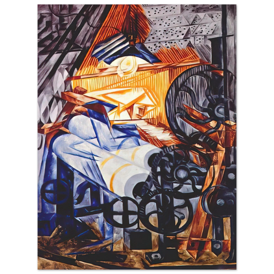 Natalia Goncharova - The weaver loomwoman - 1913 Fine Art Poster - Default Title