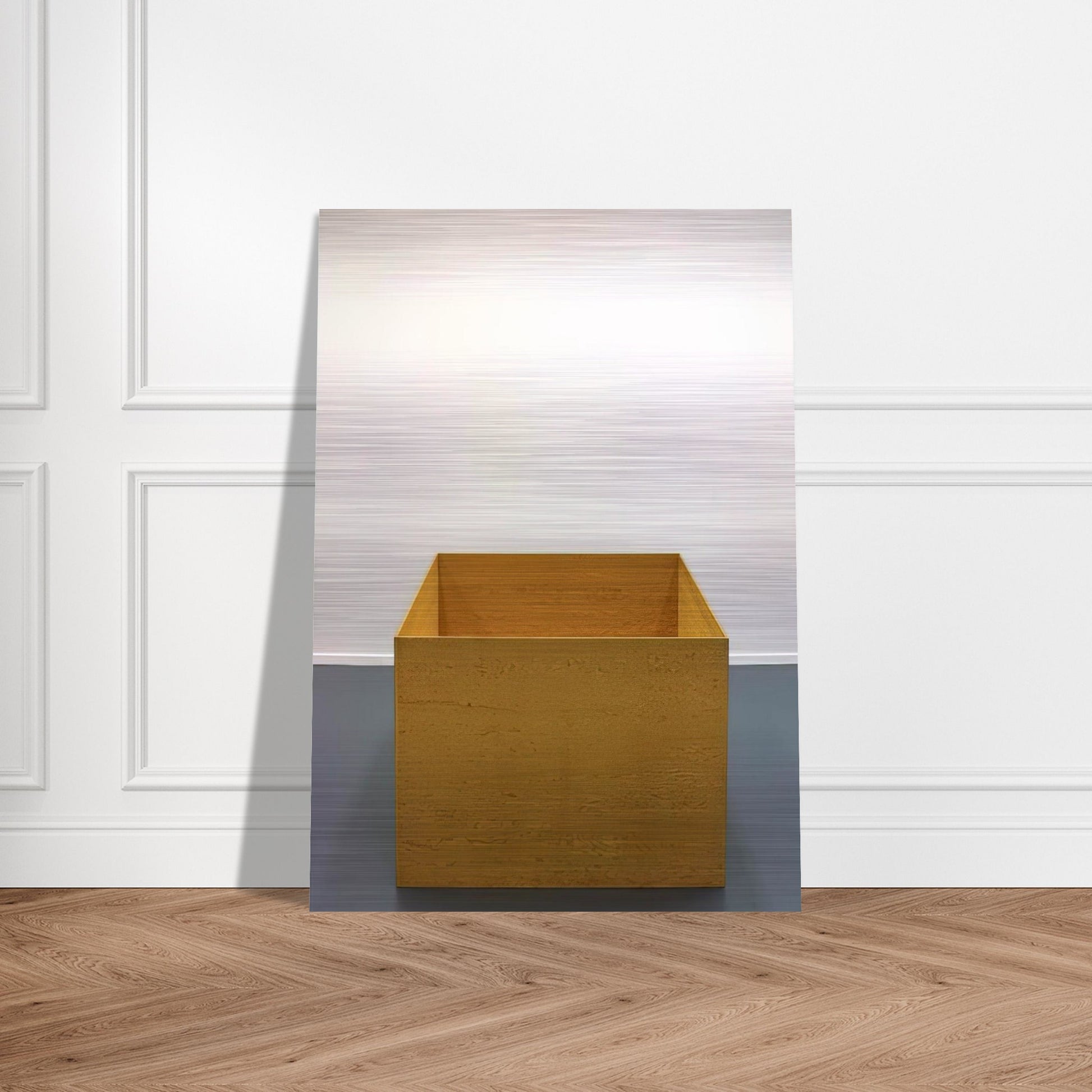 Untitled - 1976 - Donald Judd Brushed Aluminum Print - 70x100 cm / 28x40 inches | Donald Judd Aluminum Print | Donald Judd Prints