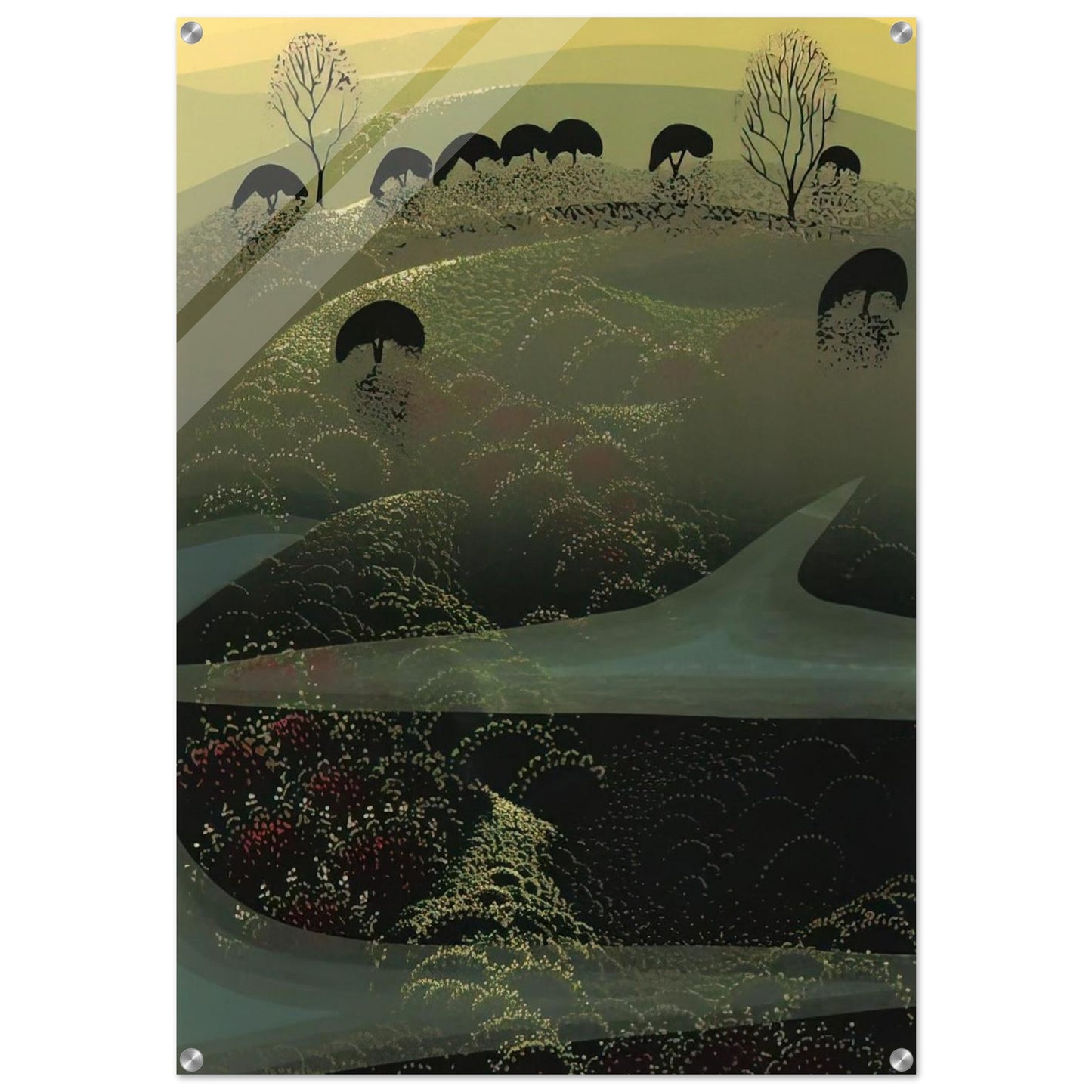 California Miniature - Eyvind Earle Acrylic Print - 70x100 cm / 28x40″ inches | Eyvind Earle Wall Art | Eyvind Earle Prints