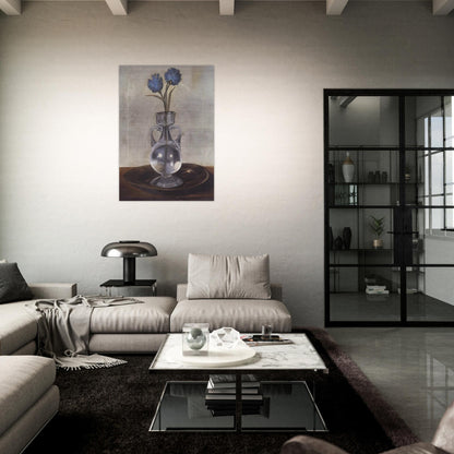THE VASE OF CORNFLOWERS - Salvador Dali Brushed Aluminum Print - 70x100 cm / 28x40 inches | Salvador Dali Aluminum Print | Salvador Dali Prints