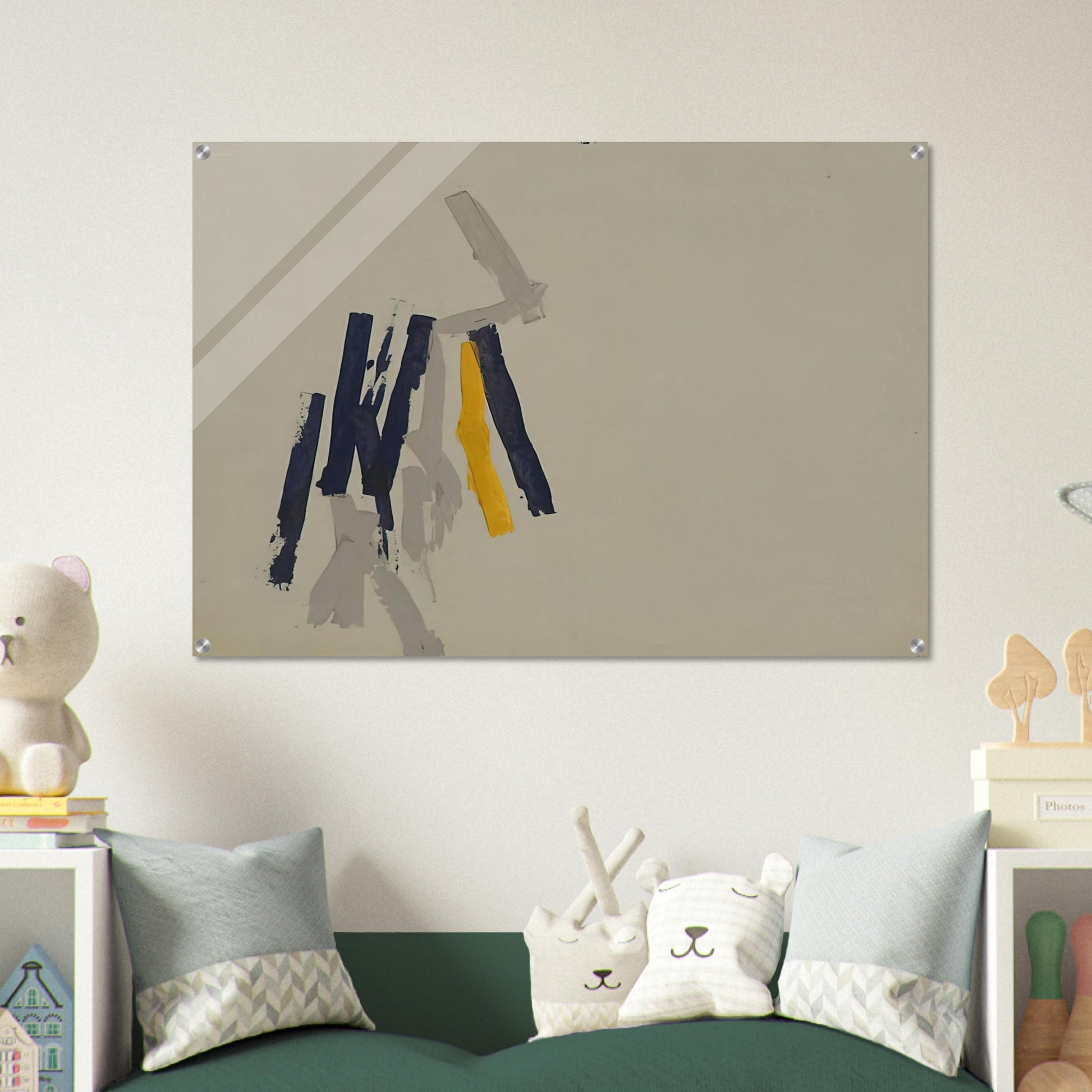 Striped Picture - 1962 - Charlotte Posenenske Acrylic Print - 70x100 cm / 28x40″ inches | Charlotte Posenenske Wall Art | Charlotte Posenenske Prints