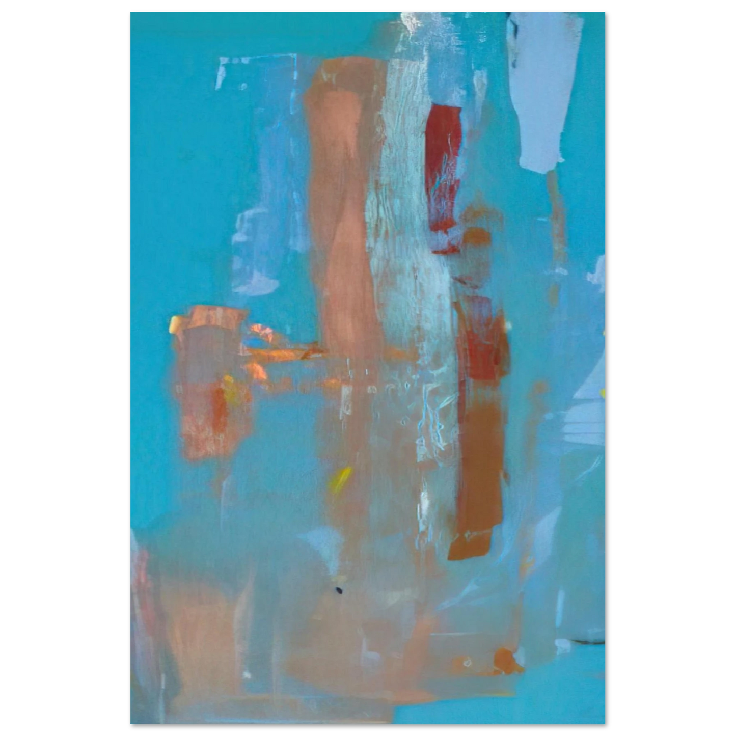 Helen Frankenthaler - In on Blue - 1976 Wall art - 21x29.7 cm / 8x12" - Fine Art Poster - -