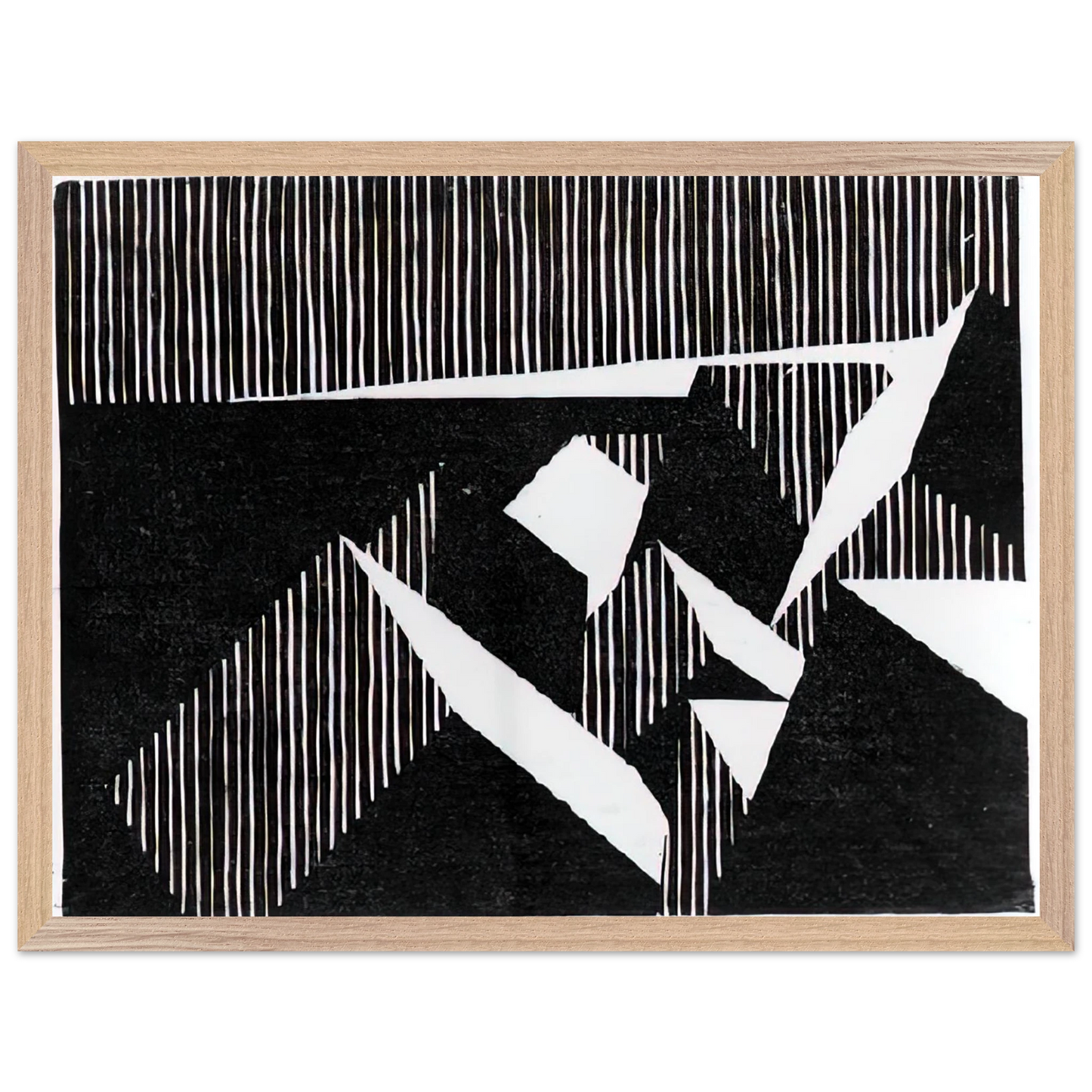 MC Escher - ESCHER (8) Wall Art - 21x29.7 cm / 8x12" - Premium Wooden Framed Poster With Fine Art Paper - Wood frame