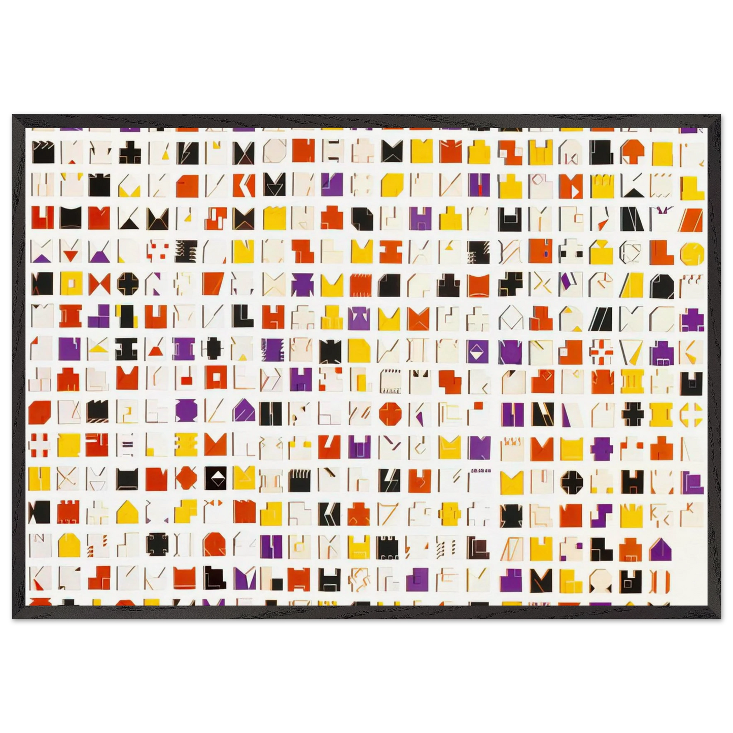 Book of Time - 1961 - Lygia Pape Framed Art Print – Black Wooden Frame - Default Title - -Framed Art Print