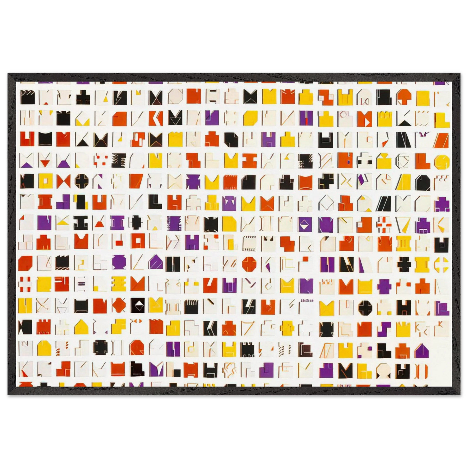 Book of Time - 1961 - Lygia Pape Framed Art Print – Black Wooden Frame - Default Title - -Framed Art Print