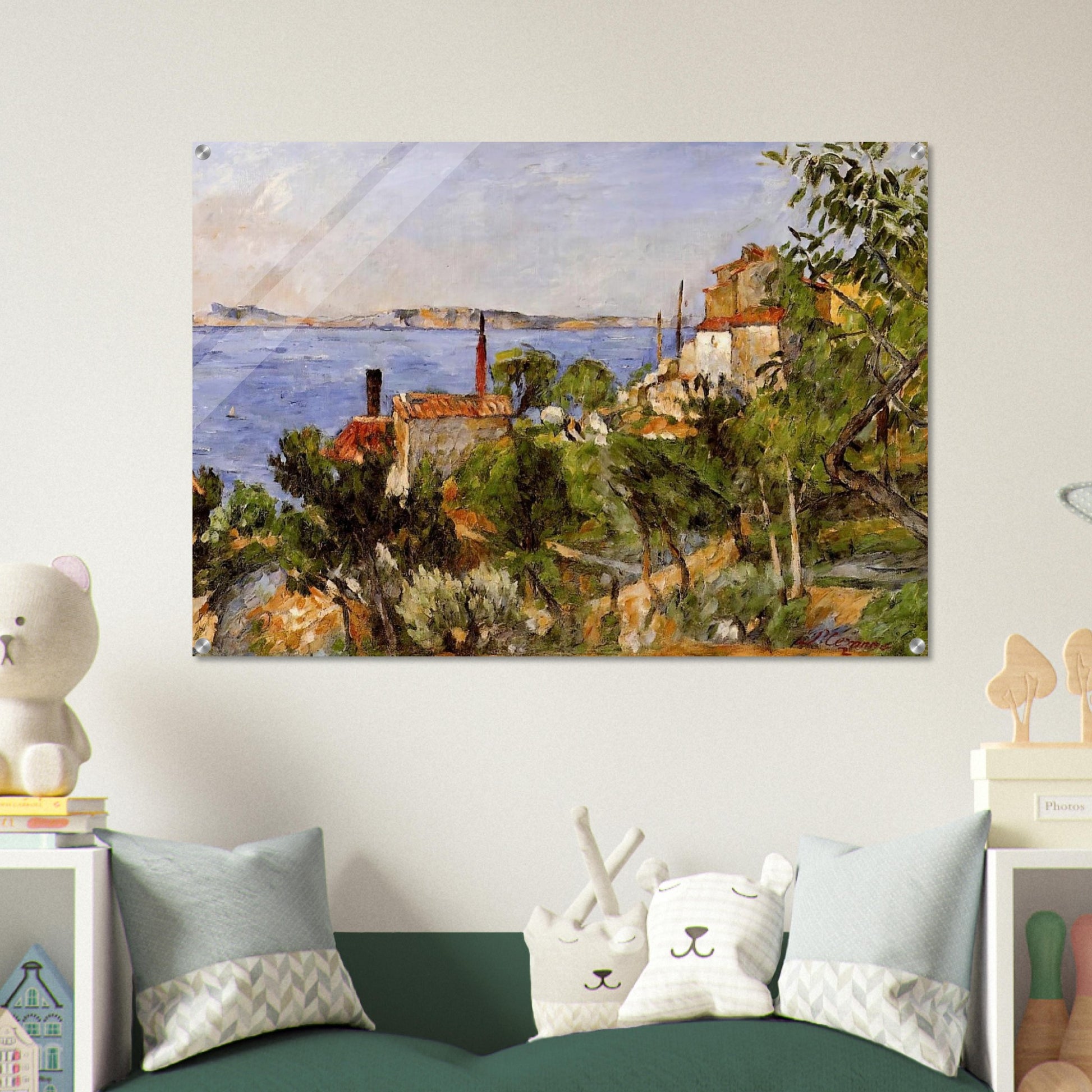 Landscape. Study after Nature - Paul Cézanne Acrylic Print - 70x100 cm / 28x40″ inches