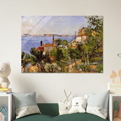 Landscape. Study after Nature - Paul Cézanne Acrylic Print - 70x100 cm / 28x40″ inches