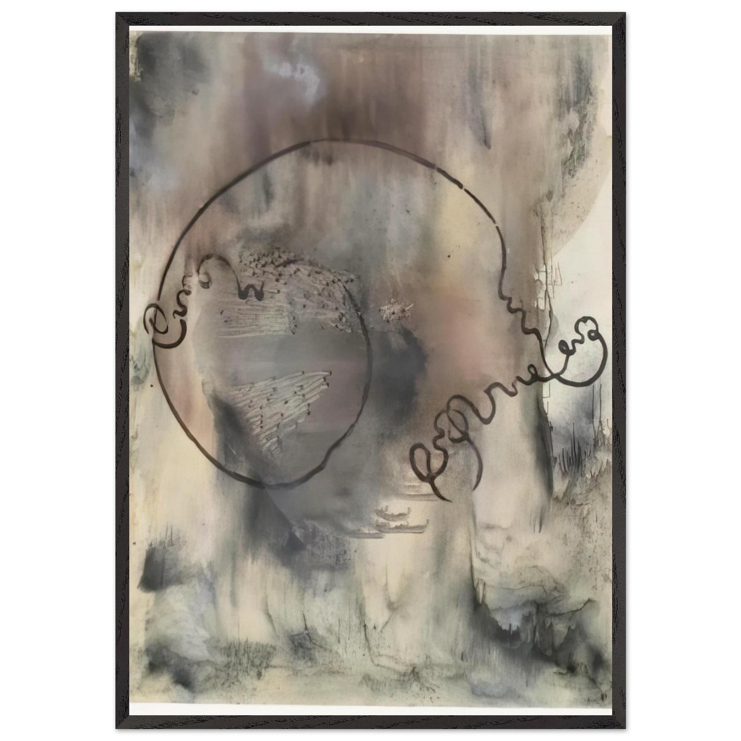 AUDATIA 1986 - Sigmar Polke Framed Art Print – Black Wooden Frame - Default Title - -Framed Art Print