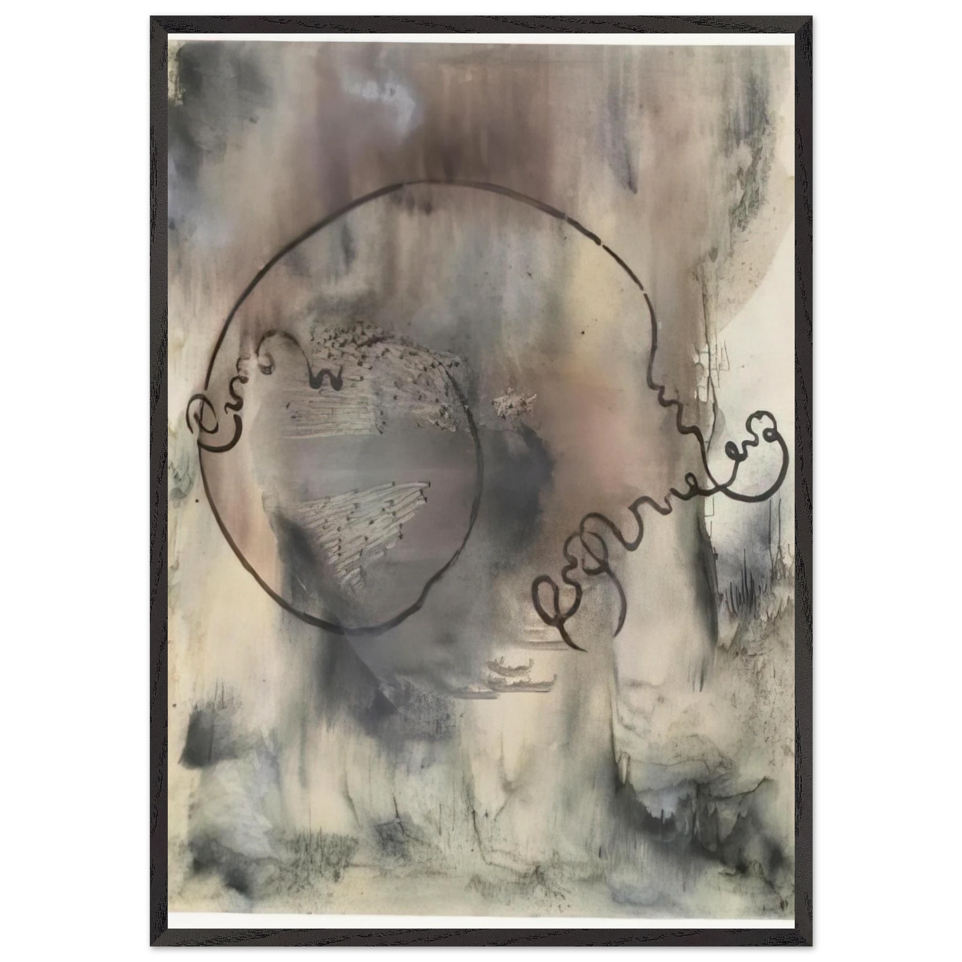 AUDATIA 1986 - Sigmar Polke Framed Art Print – Black Wooden Frame - Default Title - -Framed Art Print