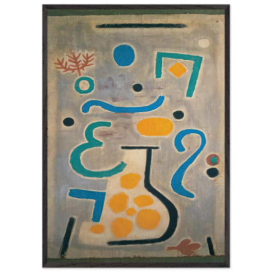 THE VASE 1938 - Paul Klee Framed Art Print – Black Wooden Frame - Default Title - -Framed Art Print