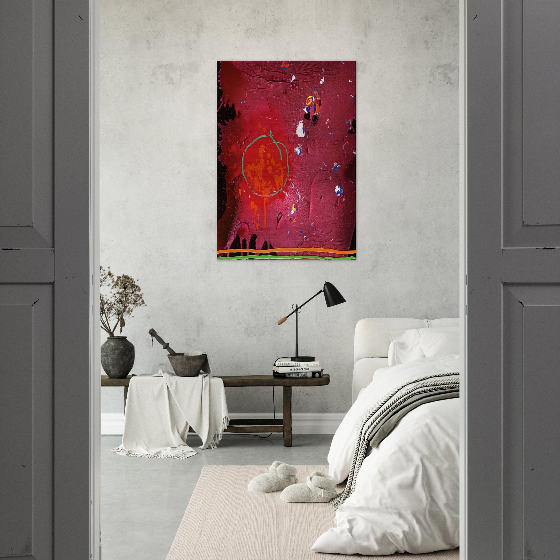 One Life - 5.11.07 - 2007 - John Hoyland Brushed Aluminum Print - 70x100 cm / 28x40 inches | John Hoyland Aluminum Print | John Hoyland Prints