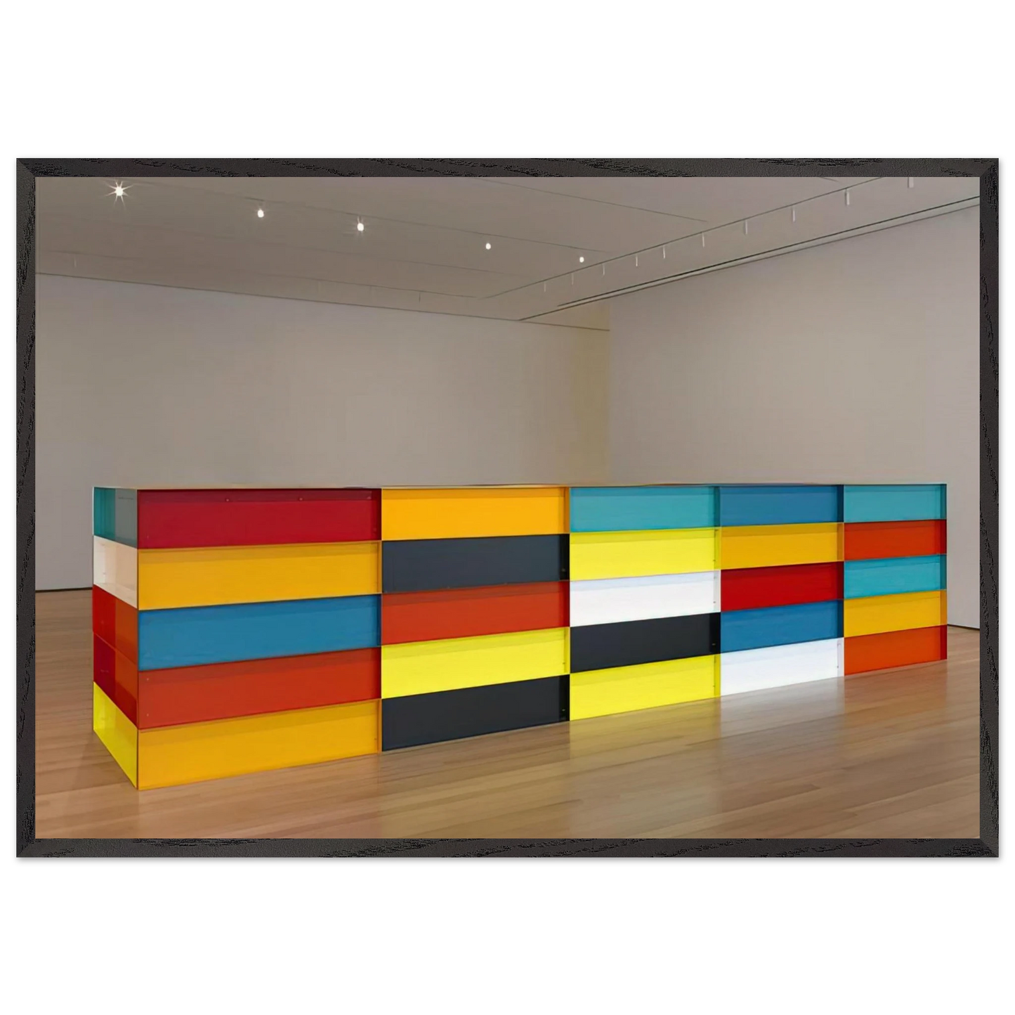 Untitled - 1991 N1 - Donald Judd Framed Art Print – Black Wooden Frame - Default Title - -Framed Art Print