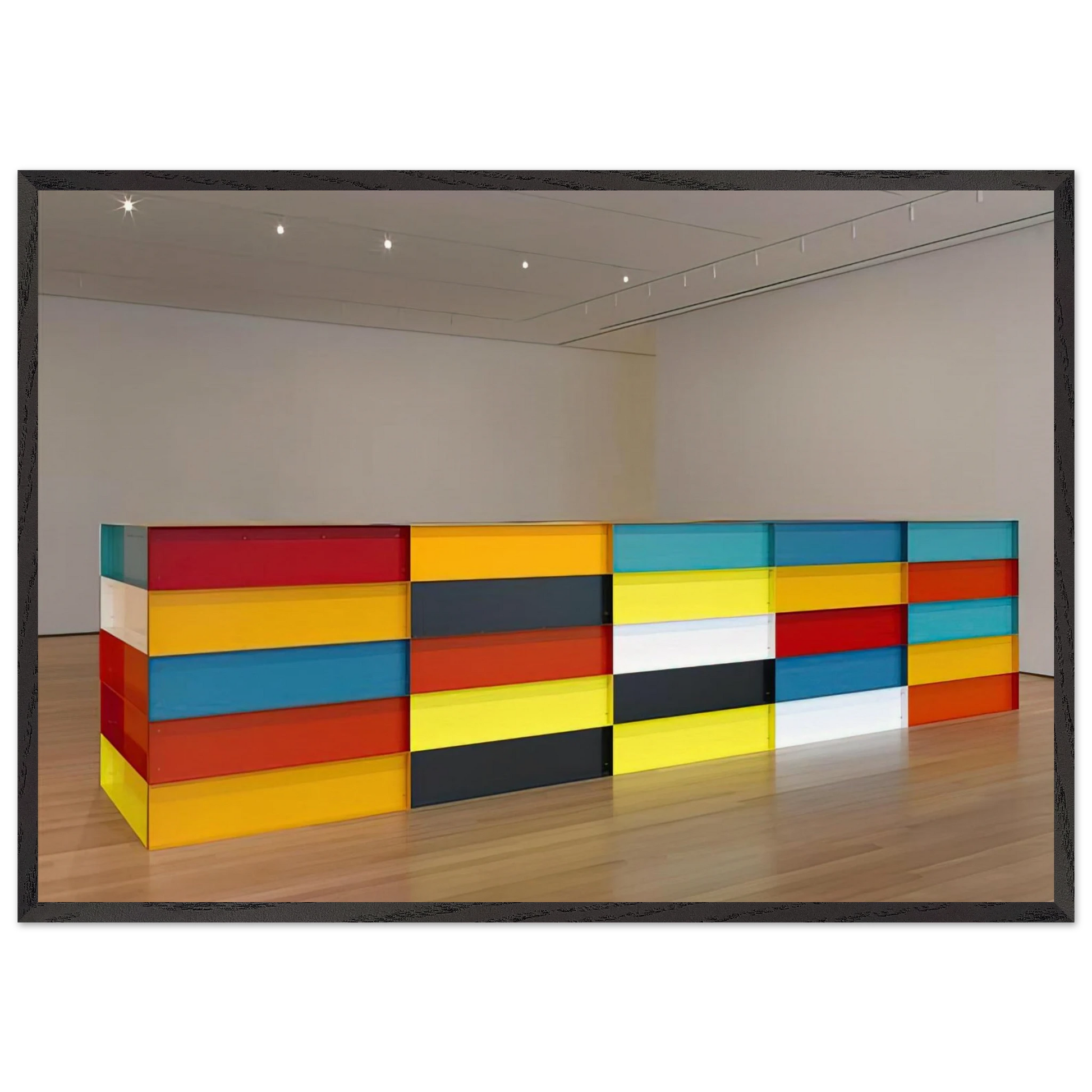 Untitled - 1991 N1 - Donald Judd Framed Art Print – Black Wooden Frame - Default Title - -Framed Art Print