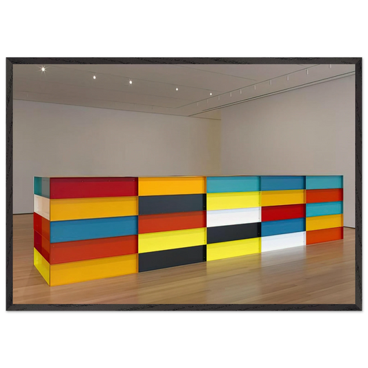 Untitled - 1991 N1 - Donald Judd 70x100 cm / 28x40 inches Framed Art Print – Black Wooden Frame
