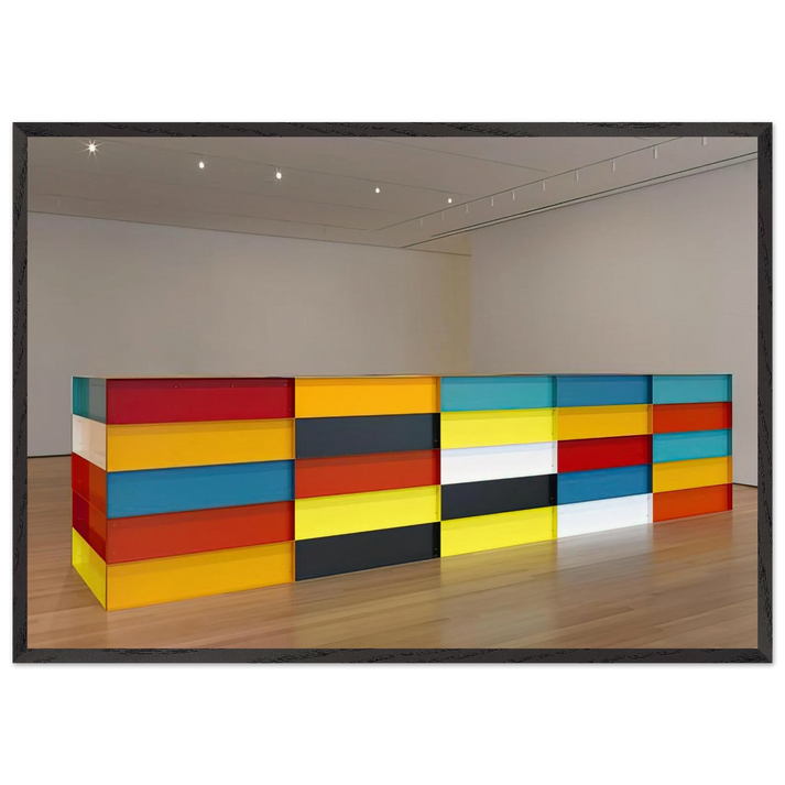 Untitled - 1991 N1 - Donald Judd 70x100 cm / 28x40 inches Framed Art Print – Black Wooden Frame