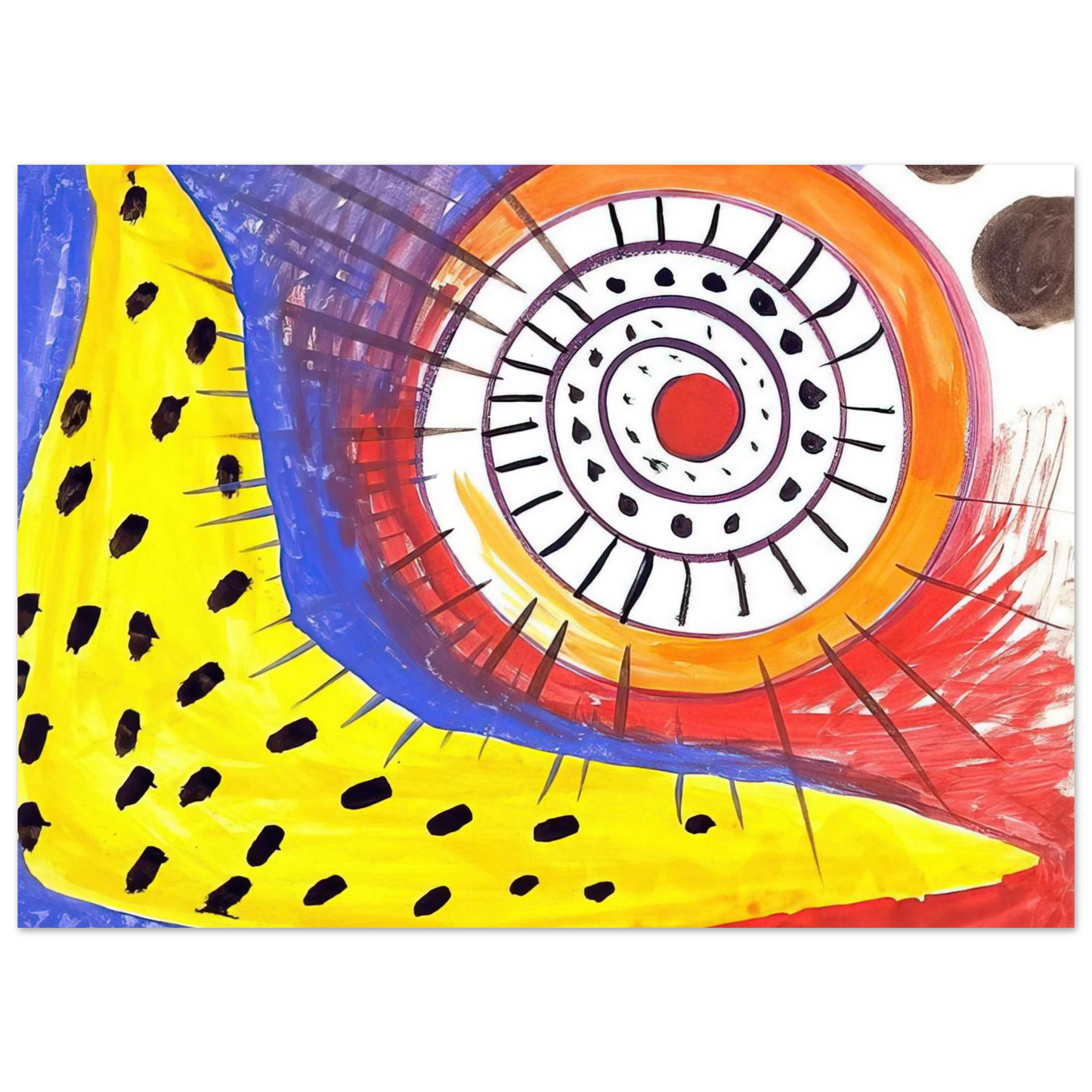 Alexander Calder - SPIRAL COMPOSITION 1970 Fine Art Poster - 75x100 cm / 30x40 inches