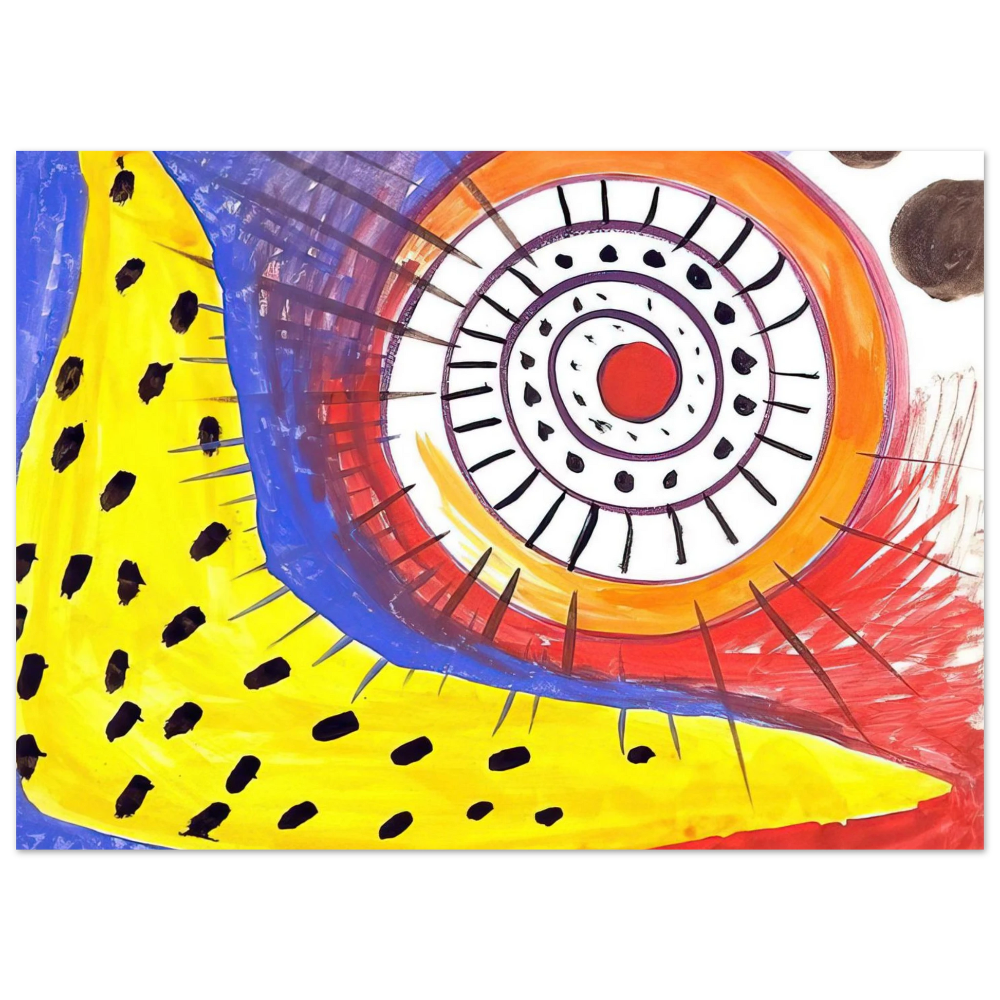 Alexander Calder - SPIRAL COMPOSITION 1970 Fine Art Poster - 75x100 cm / 30x40 inches