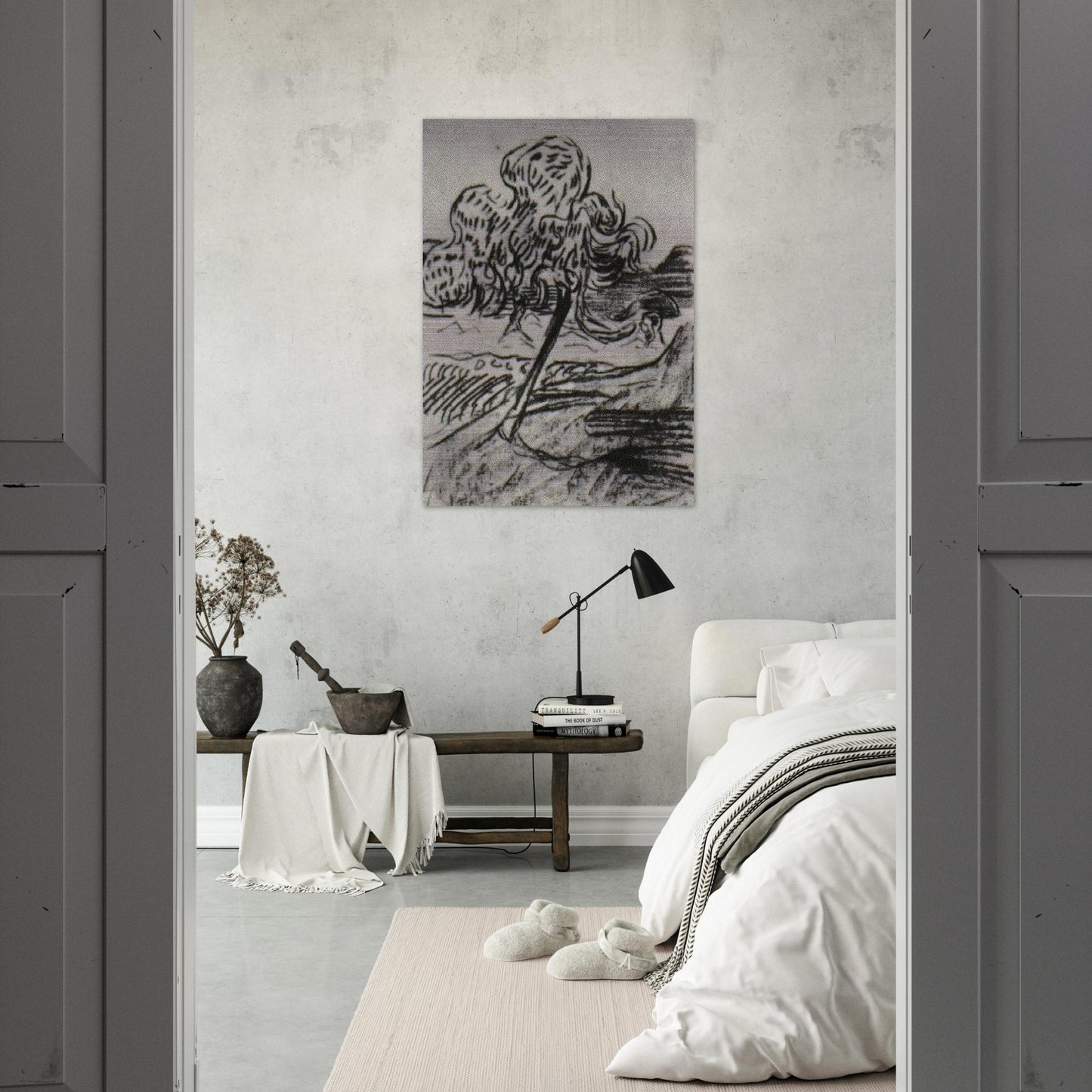 Study of a Fruit Tree - Vincent van Gogh Brushed Aluminum Print - 70x100 cm / 28x40 inches | Vincent van Gogh Aluminum Print | Vincent van Gogh Prints