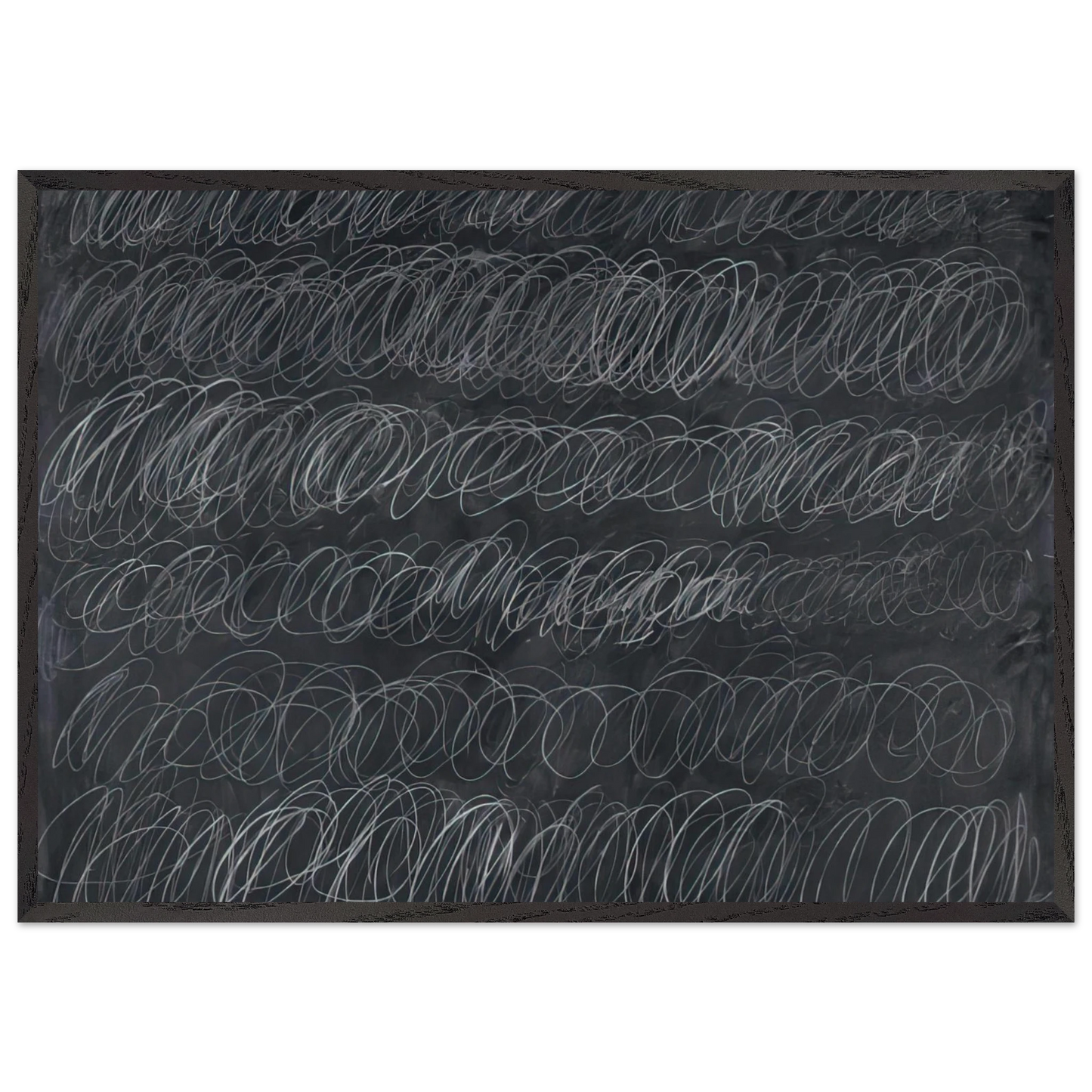 Cold Stream - Cy Twombly Framed Art Print – Black Wooden Frame - Default Title - -Framed Art Print