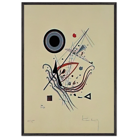 BLUE 1922 - Wassily Kandinsky Framed Art Print – Black Wooden Frame - Default Title - -Framed Art Print