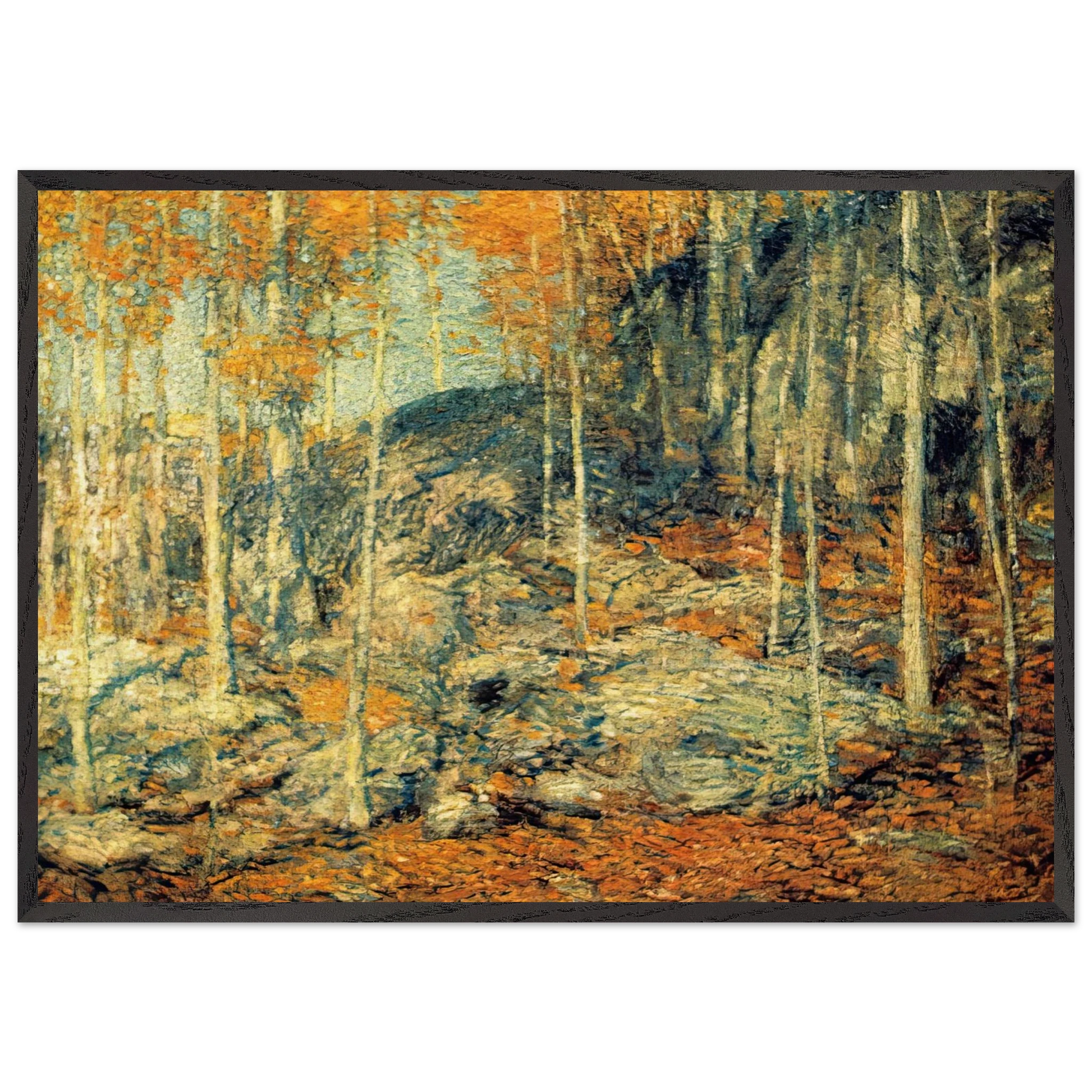 The Ledges - Childe Hassam Framed Art Print – Black Wooden Frame - Default Title - -Framed Art Print