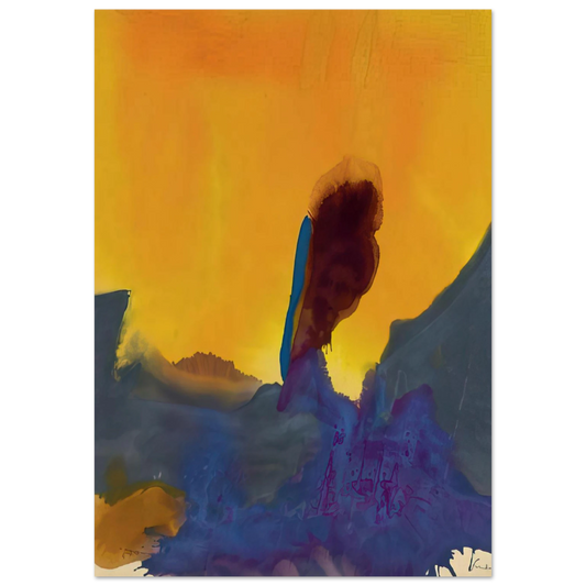 Helen Frankenthaler - Glow II - 1968 Wall art - 13x18 cm / 5x7 inches - Fine Art Poster - -