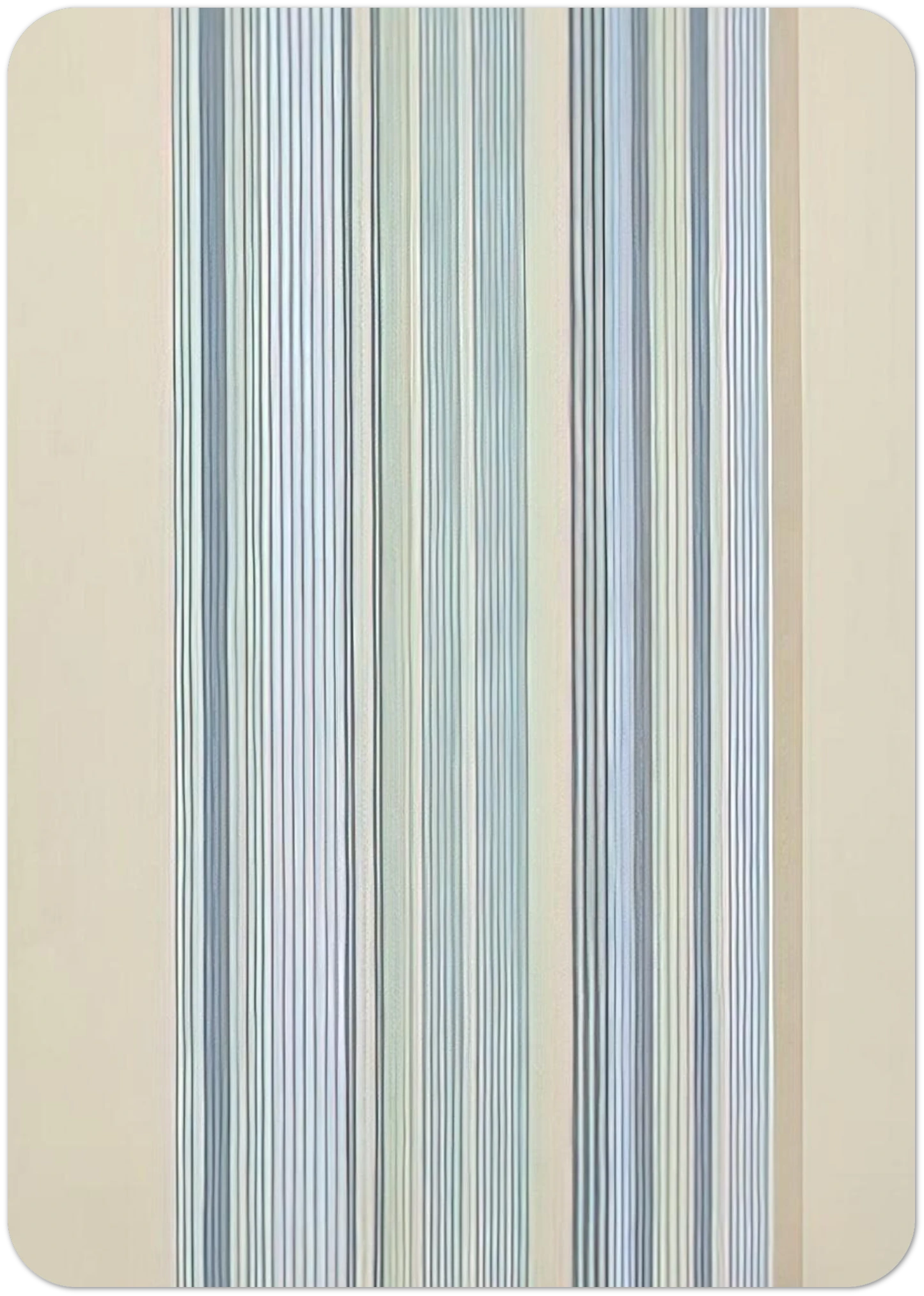 Blue Bird - 1978 By Gene Davis Pack of 10 Post Cards | Gene Davis Post Cards | A6 (10.5 x 14.8 cm) - 4.1 x 5.8 inches