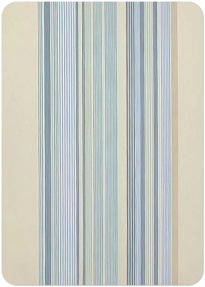 Blue Bird - 1978 By Gene Davis Pack of 10 Post Cards | Gene Davis Post Cards | A6 (10.5 x 14.8 cm) - 4.1 x 5.8 inches