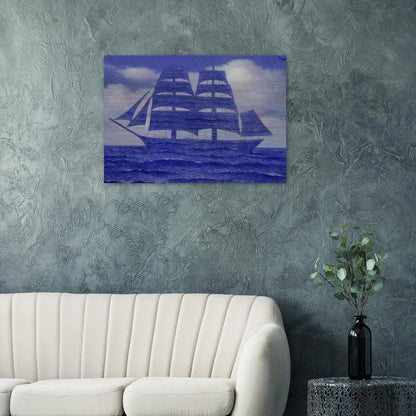 THE SEDUCER 1953 - Rene Magritte Brushed Aluminum Print - 70x100 cm / 28x40 inches | Rene Magritte Aluminum Print | Rene Magritte Prints