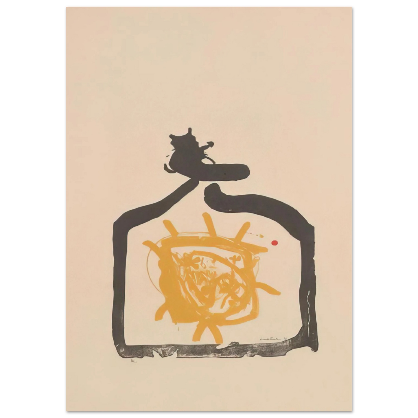 Helen Frankenthaler - May 26th Backwards - 1961 Wall art - 13x18 cm / 5x7 inches - Premium Wooden Framed Poster With Fine Art Paper - Wood frame