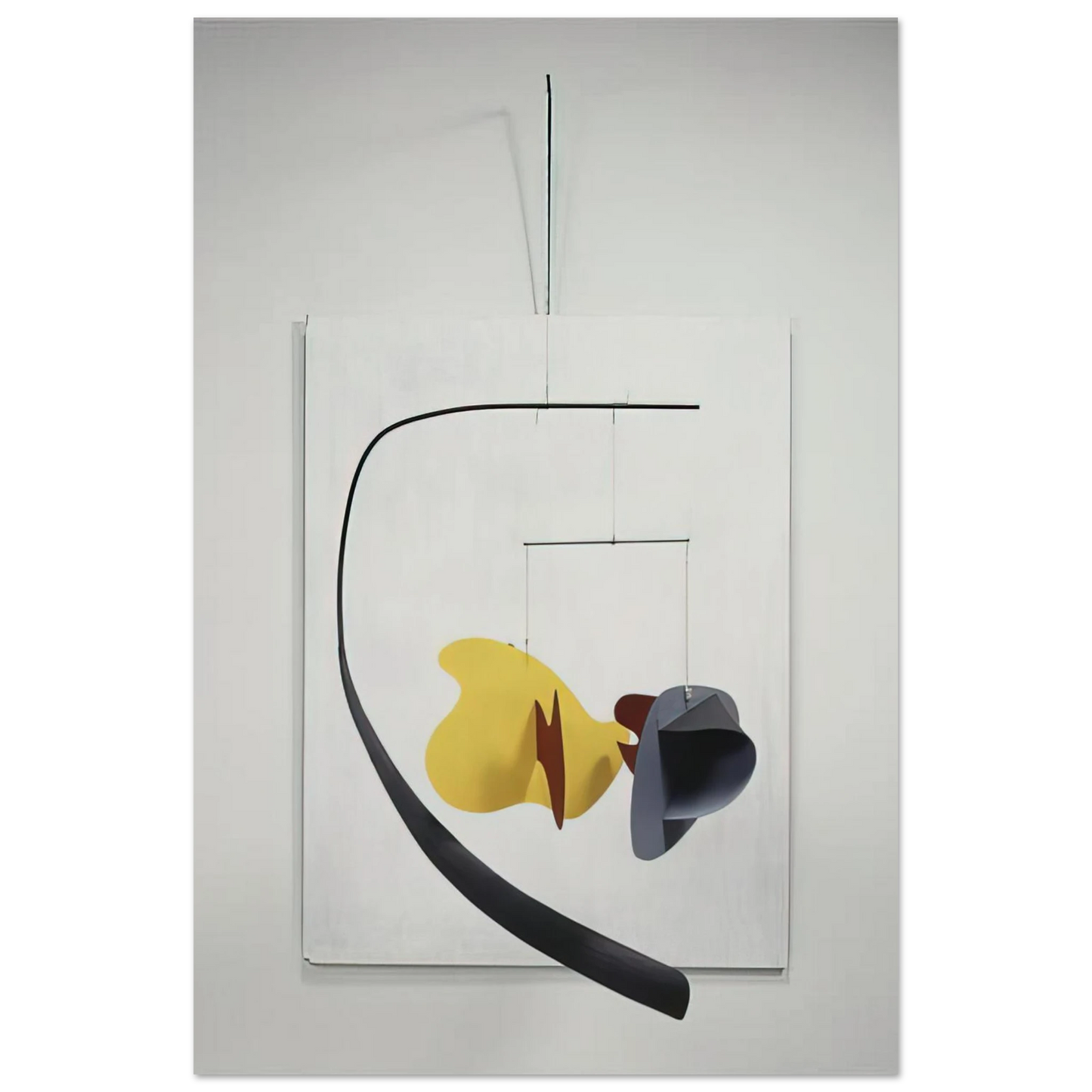 Alexander Calder - WHITE PANEL 1936 Fine Art Poster - 40x60 cm / 16x24 inches