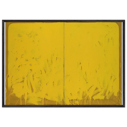 Untitled - 1978 N9 - Mario Schifano Framed Art Print – Black Wooden Frame - Default Title - -Framed Art Print