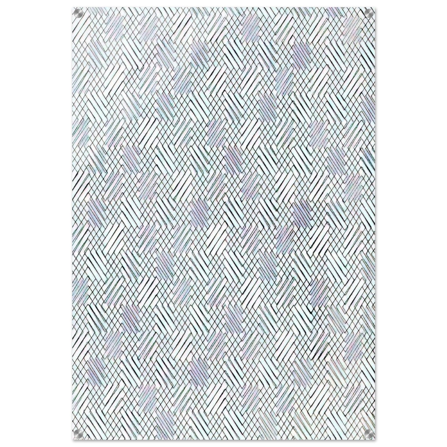 Untitled Diagonals - 1970 - Francois Morellet Acrylic Print - 70x100 cm / 28x40″ inches | Francois Morellet Wall Art | Francois Morellet Prints