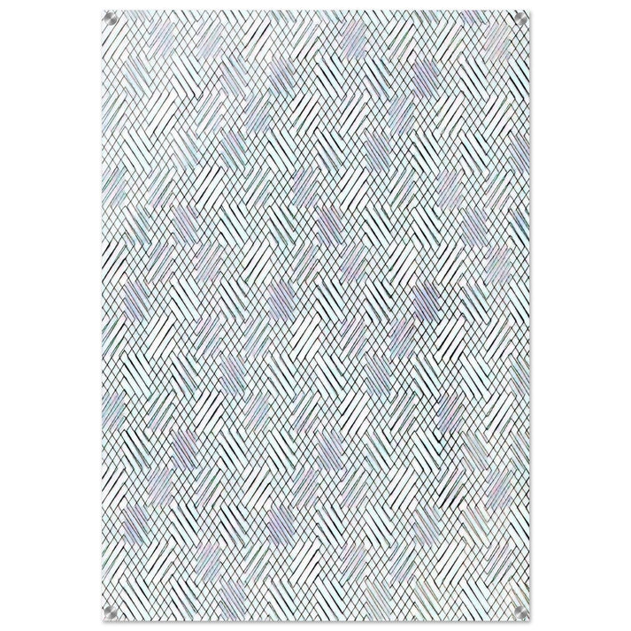 Untitled Diagonals - 1970 - Francois Morellet Acrylic Print - 70x100 cm / 28x40″ inches | Francois Morellet Wall Art | Francois Morellet Prints