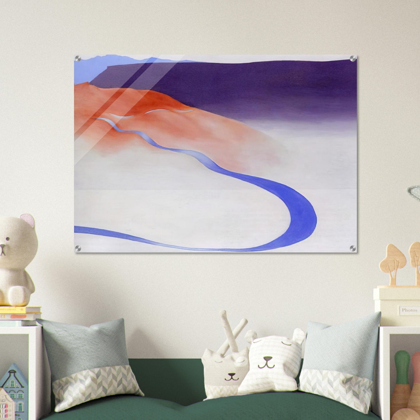 Road to the Ranch - Georgia O'Keeffe Acrylic Print - 70x100 cm / 28x40″ inches | Georgia O'Keeffe Wall Art | Georgia O'Keeffe Prints