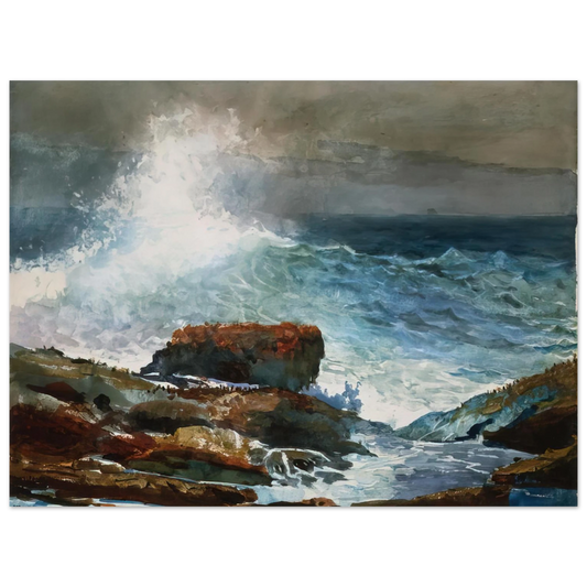 Winslow Homer - INCOMING TIDE SCARBORO MAINE Fine Art Poster - Default Title
