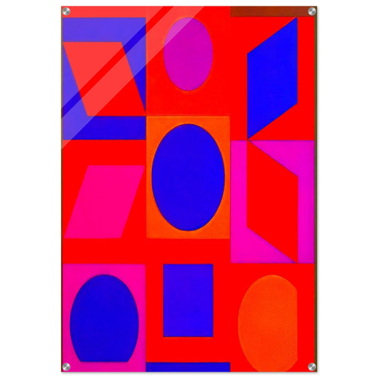 Alphabet VR - 1960 - Victor Vasarely Acrylic Print - 70x100 cm / 28x40″ inches | Victor Vasarely Wall Art | Victor Vasarely Prints