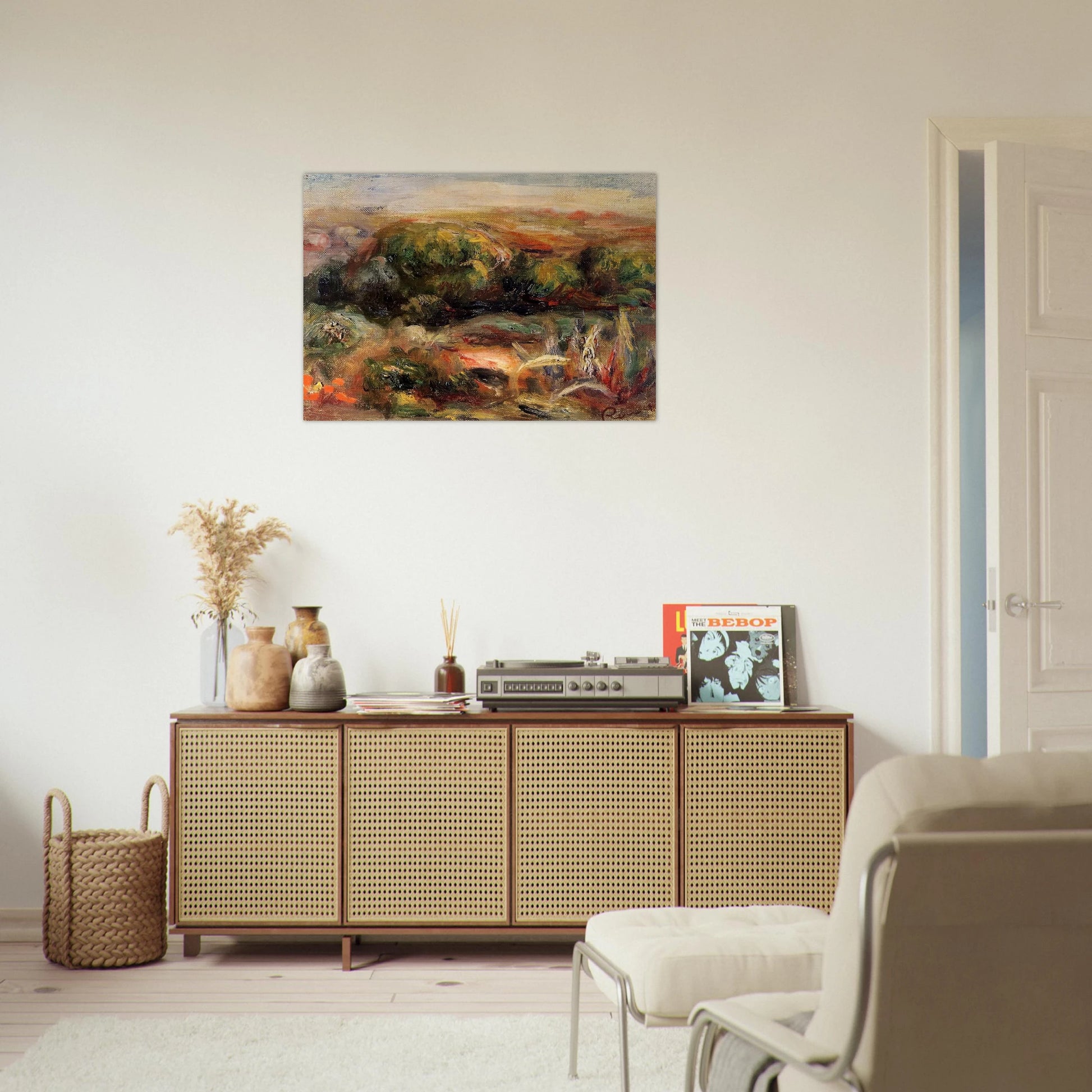 Landscape Near Cagnes - Pierre-Auguste Renoir Brushed Aluminum Print - 70x100 cm / 28x40 inches | Pierre-Auguste Renoir Aluminum Print | Pierre-Auguste Renoir Prints