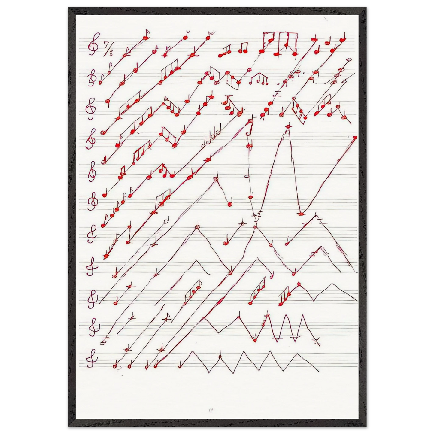 UNTITLED 1995 2 - Louise Bourgeois Framed Art Print – Black Wooden Frame - Default Title - -Framed Art Print