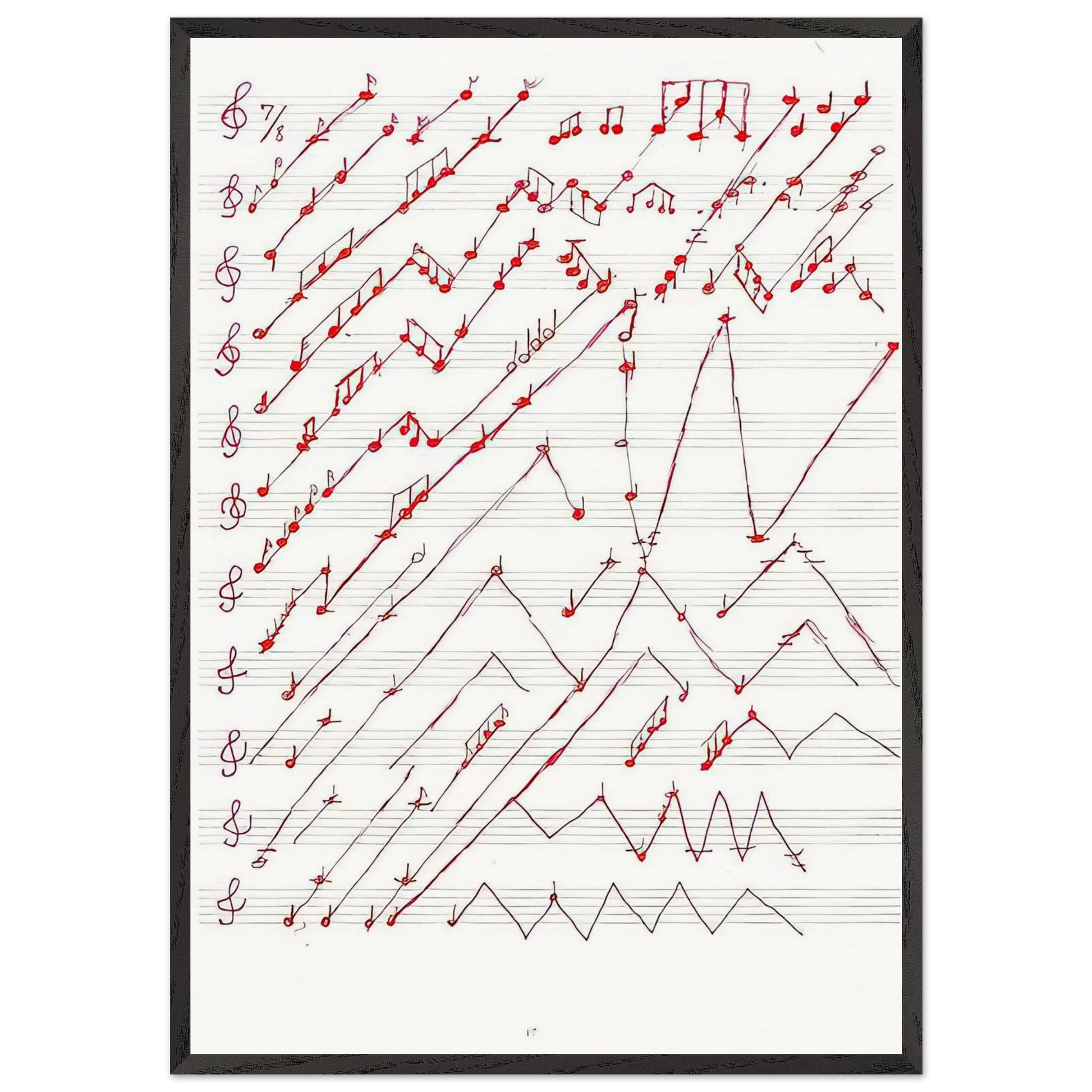 UNTITLED 1995 2 - Louise Bourgeois Framed Art Print – Black Wooden Frame - Default Title - -Framed Art Print