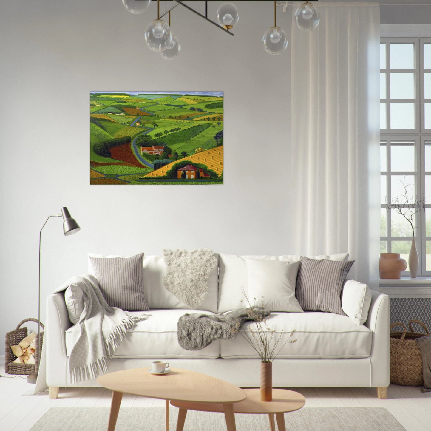 David Hockney - David Hockney Brushed Aluminum Print - 70x100 cm / 28x40 inches | David Hockney Aluminum Print | David Hockney Prints