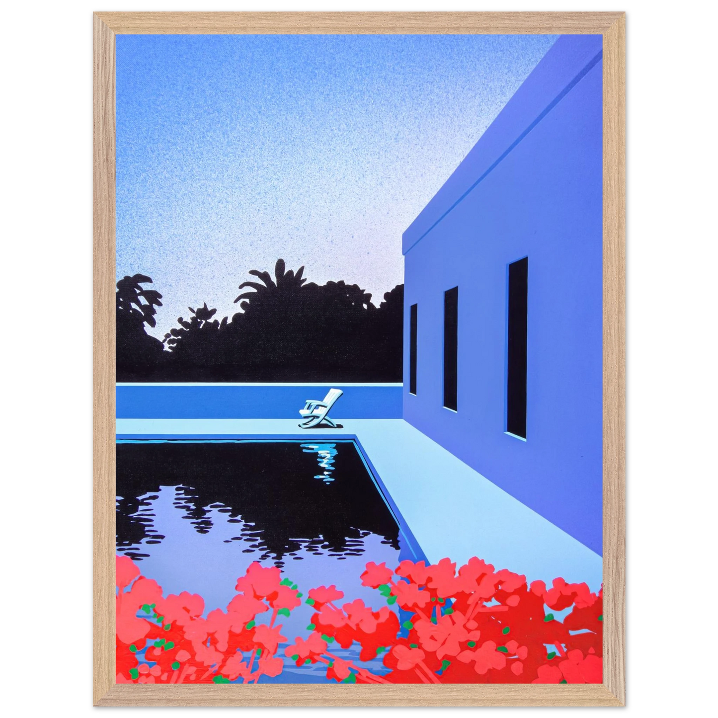 Hiroshi Nagai - Longs for Summer Wall Art - 60x80 cm / 24x32 inches - Fine Art Poster - -