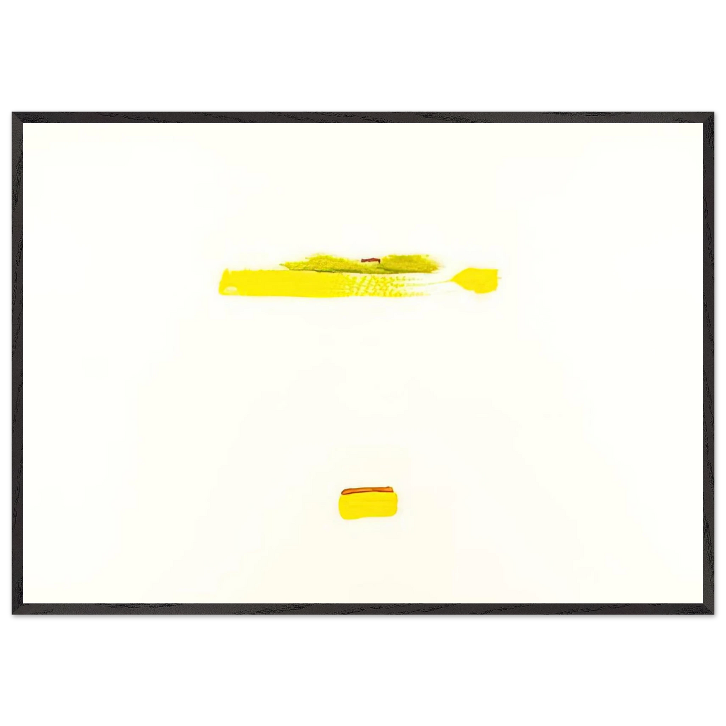 Helen Frankenthaler - New York III - 1972 Wall art - 30x45 cm / 12x18 inches - Premium Wooden Framed Poster With Fine Art Paper - Black frame
