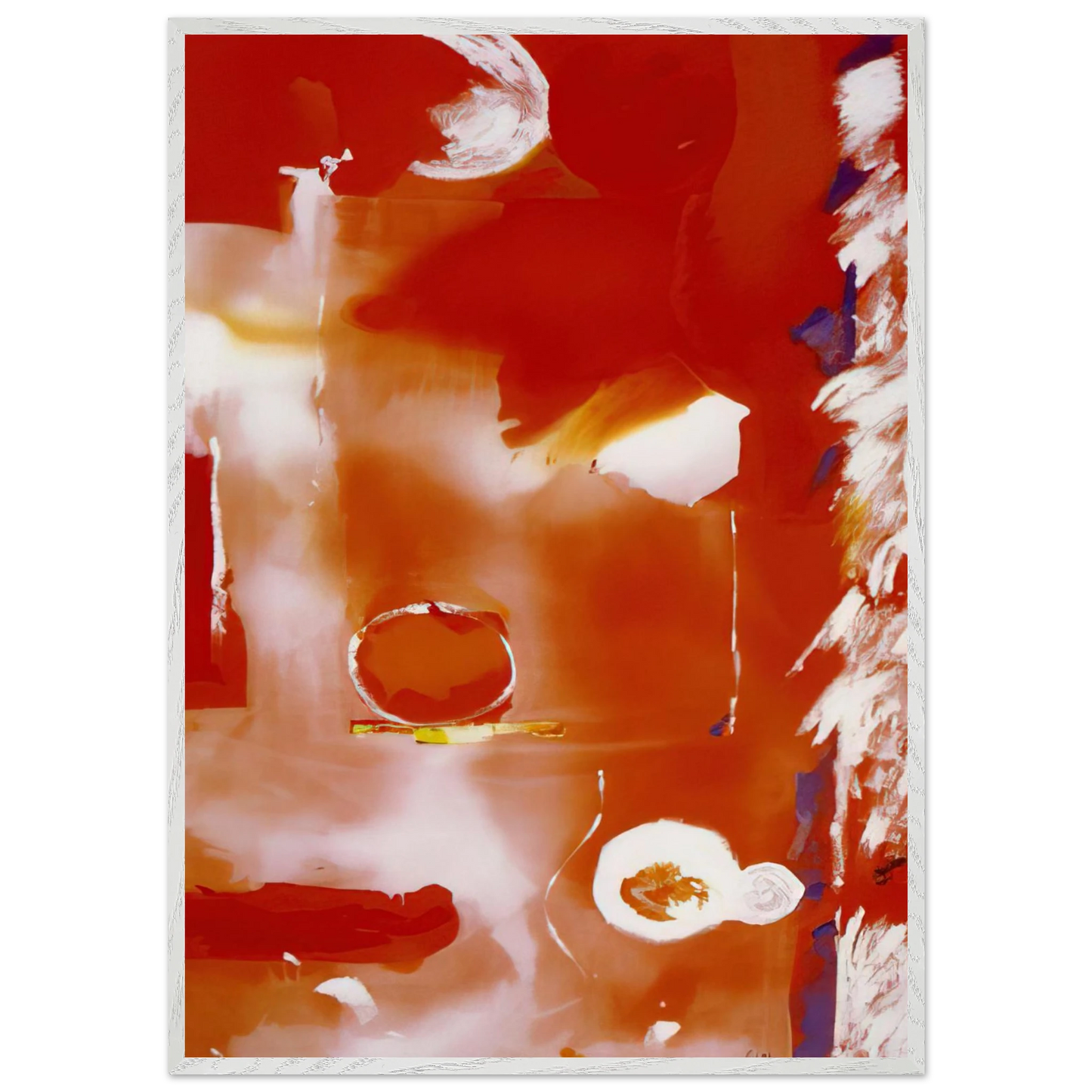 Helen Frankenthaler - Seeing the Moon on a Hot Summer Day - 1987 Wall art - 27x35 cm / 11x14 Inches - Fine Art Poster - -