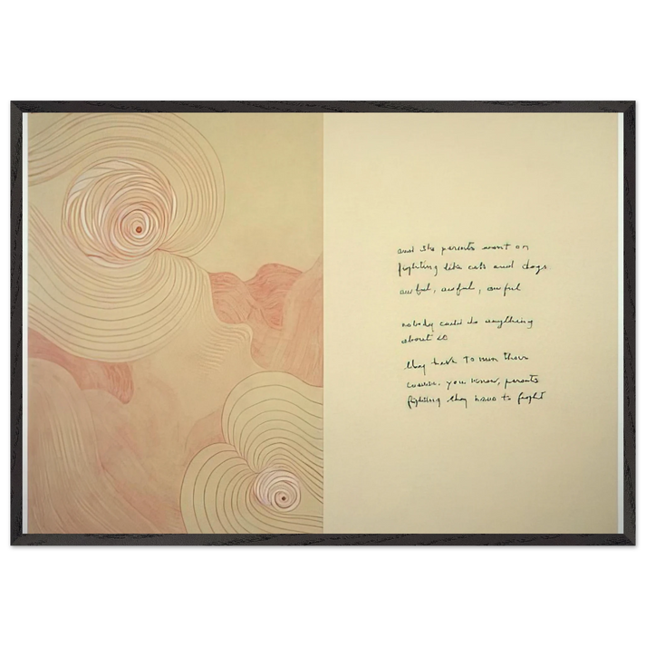 SUBLIMATION 2002 0 - Louise Bourgeois 70x100 cm / 28x40 inches Framed Art Print – Black Wooden Frame