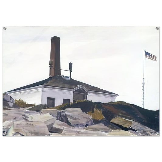 House of the Foghorn, I - Edward Hopper Acrylic Print - 70x100 cm / 28x40″ inches