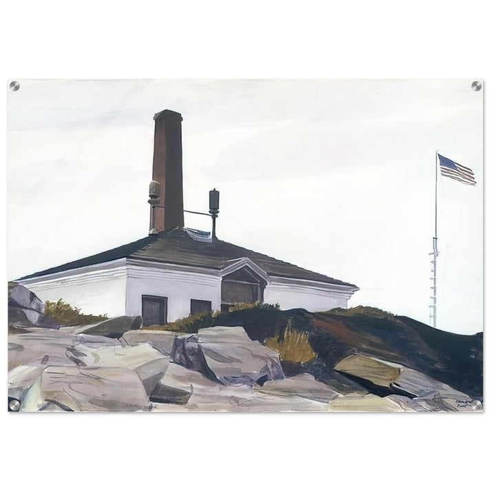 House of the Foghorn, I - Edward Hopper Acrylic Print - 70x100 cm / 28x40″ inches