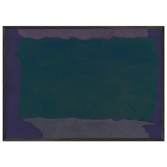 Infinity Field Lefkada Series - 1980 - Theodoros Stamos Framed Art Print – Black Wooden Frame - Default Title - -Framed Art Print