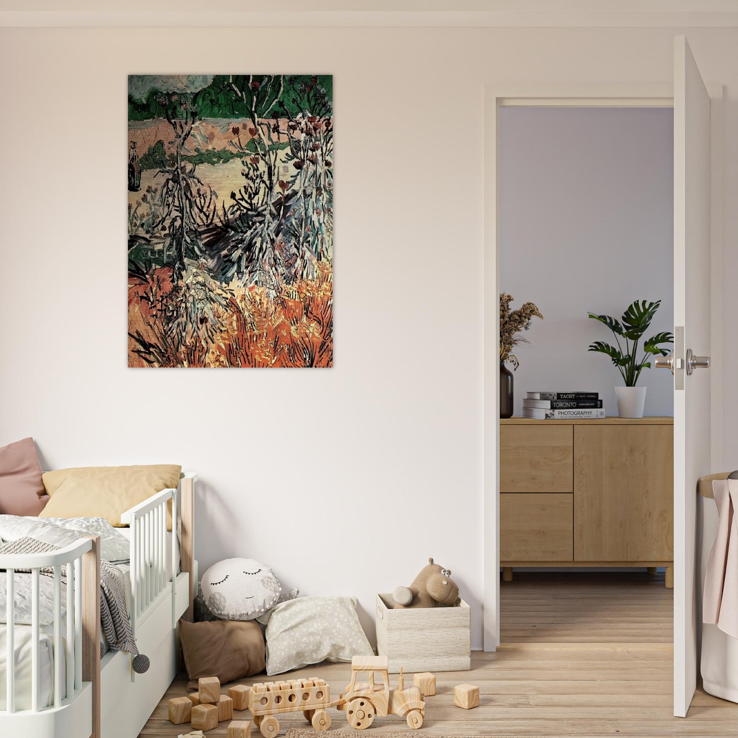 Thistles - Vincent van Gogh Brushed Aluminum Print - 70x100 cm / 28x40 inches | Vincent van Gogh Aluminum Print | Vincent van Gogh Prints