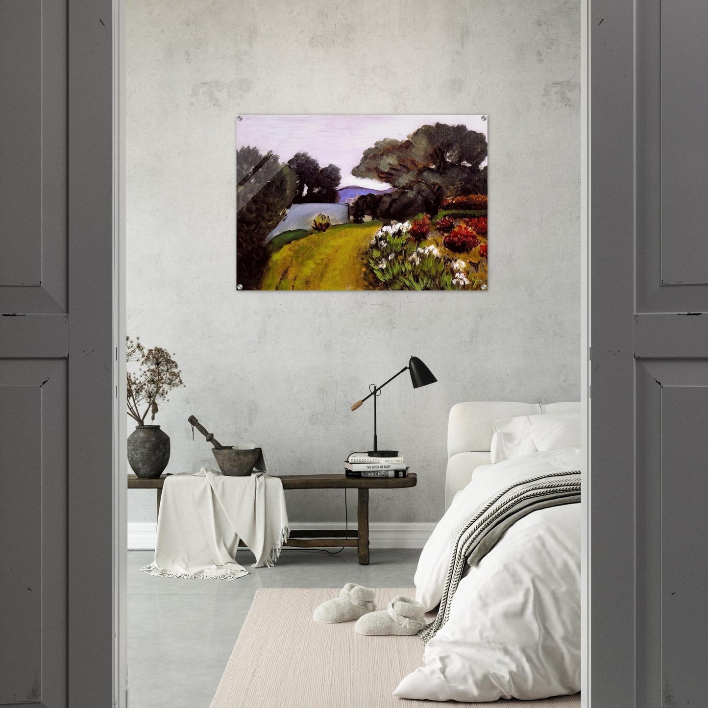 IN THE NICE COUNTRYSIDE GARDEN OF IRISES 1919 - Henri Matisse Acrylic Print - 70x100 cm / 28x40″ inches